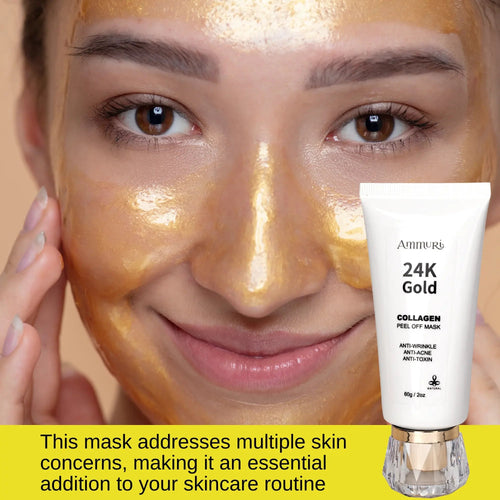 24K Gold Peel-Off Face Mask for Radiance & Deep Cleansing | Ammuri-1