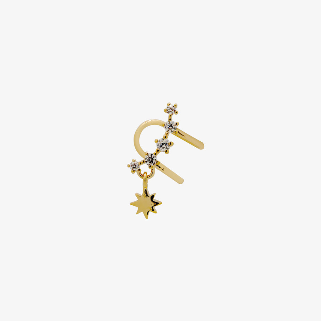 Milkyway Drop Cuff | Celestial Crystal Bangle Bracelet for Women