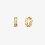 8mm Rope Huggie Earrings | Textured Hoop Earrings for Women