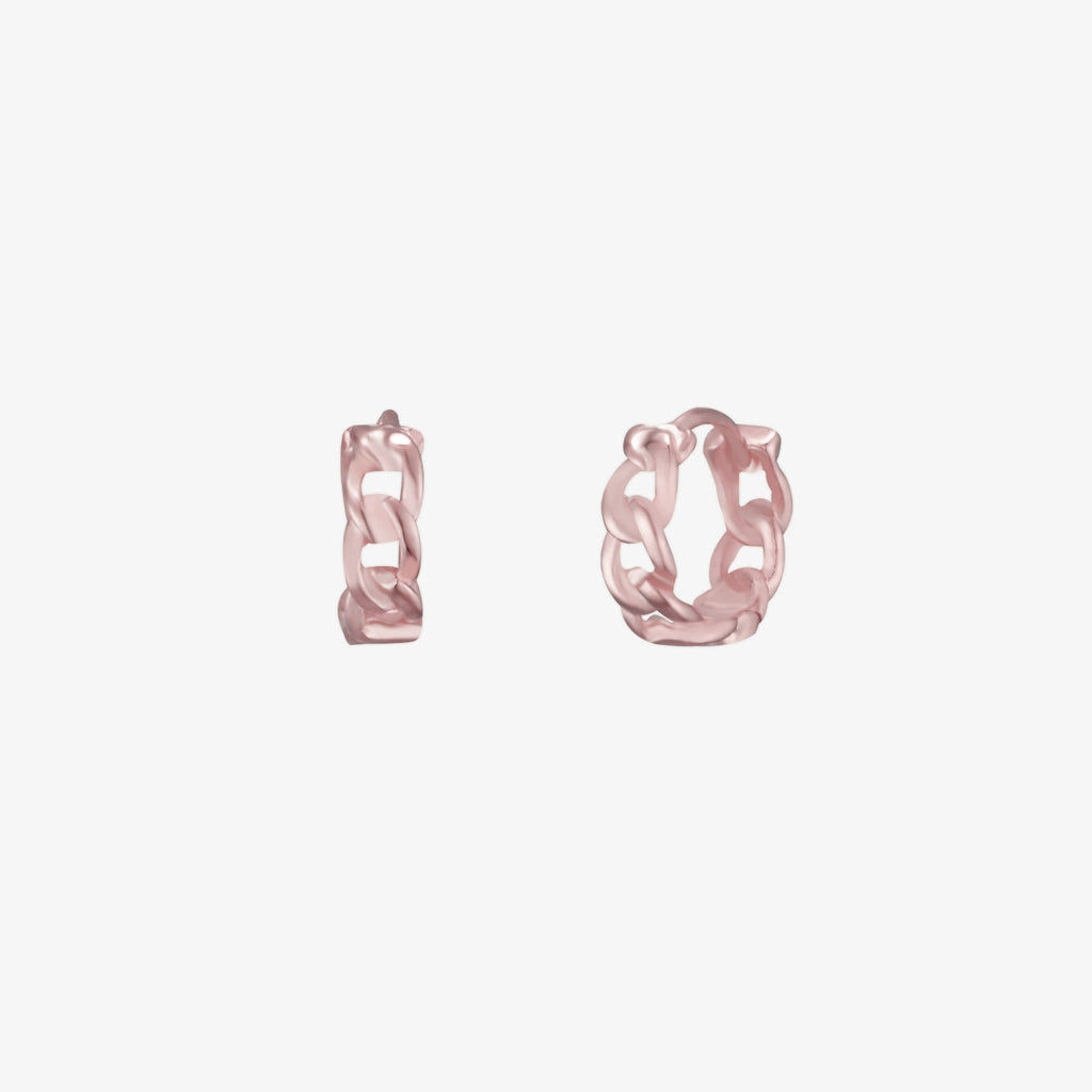 8mm Rope Huggie Earrings | Textured Hoop Earrings for Women