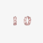 8mm Rope Huggie Earrings | Textured Hoop Earrings for Women