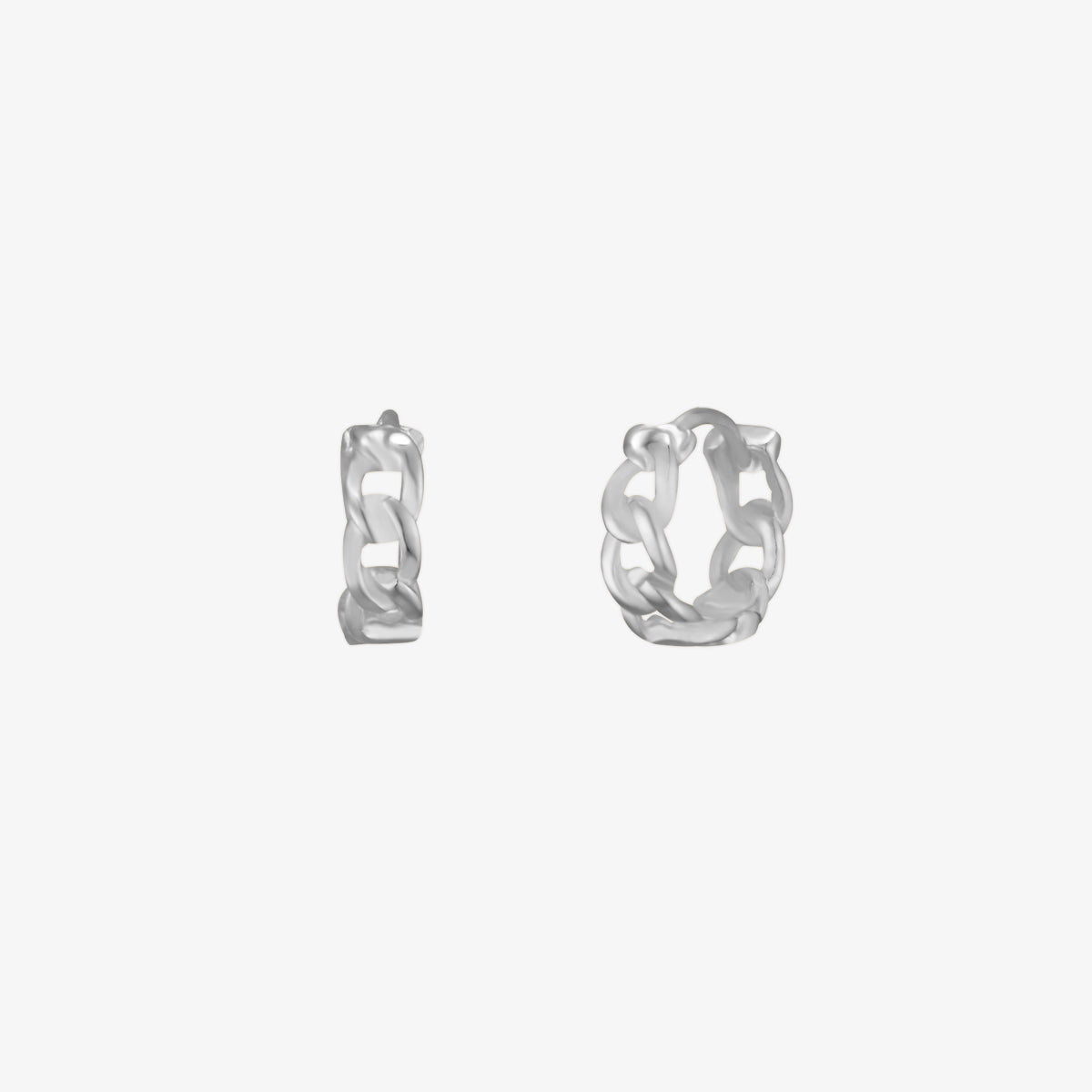 8mm Rope Huggie Earrings | Textured Hoop Earrings for Women