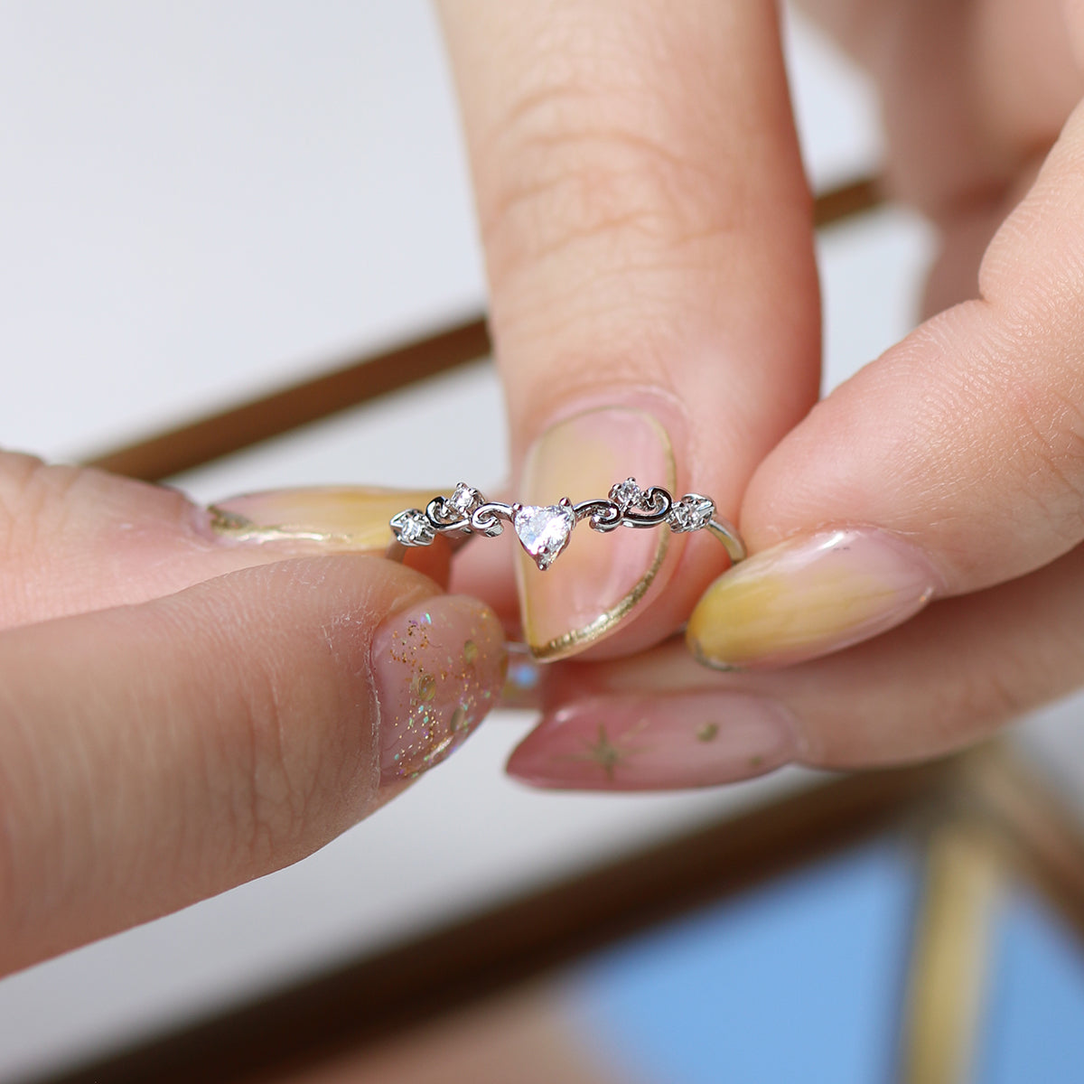 Elegant Heart Ring | Romantic Crystal Love Ring for Women
