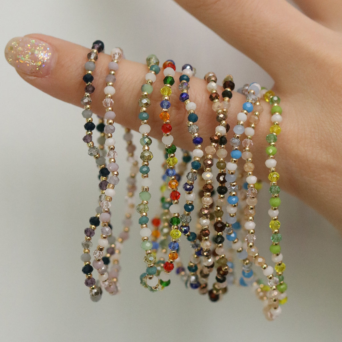 Gemstone Stretchable Bracelet | Natural Stone Beaded Wrist Jewellery