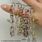Gemstone Stretchable Bracelet | Natural Stone Beaded Wrist Jewellery
