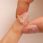 Cubic Butterfly Ring | Crystal Zirconia Delicate Women's Ring