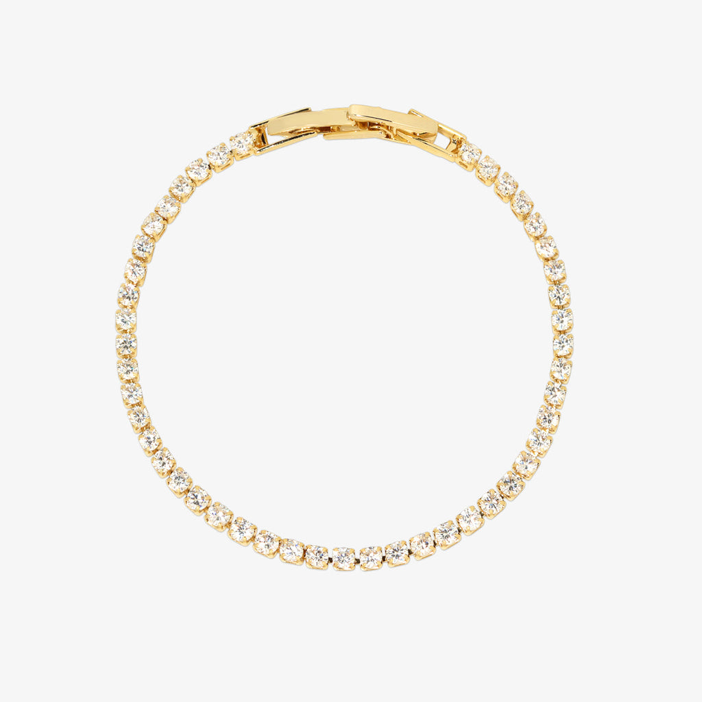 Classic Tennis Bracelet | Elegant Crystal Diamond Wrist Jewellery