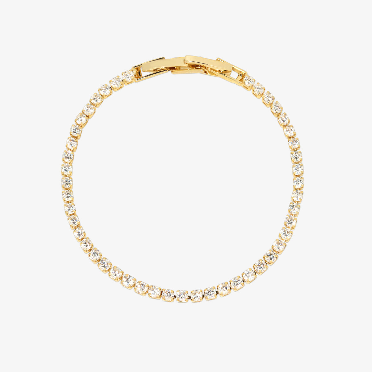 Classic Tennis Bracelet | Elegant Crystal Diamond Wrist Jewellery