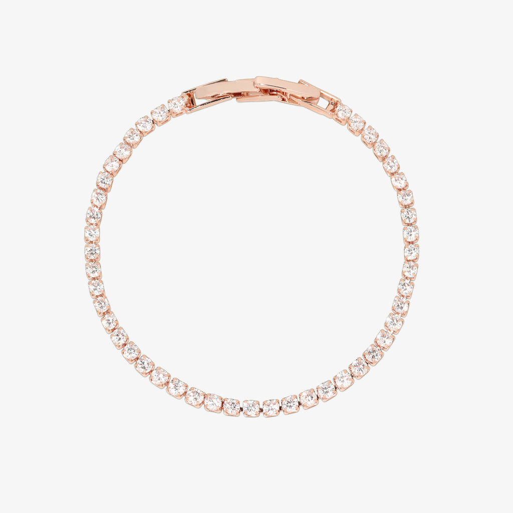 Classic Tennis Bracelet | Elegant Crystal Diamond Wrist Jewellery