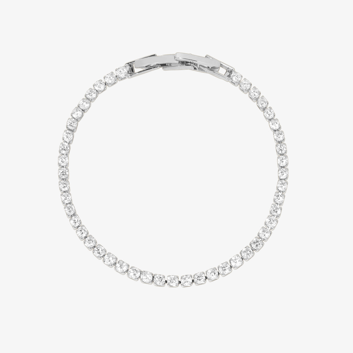 Classic Tennis Bracelet | Elegant Crystal Diamond Wrist Jewellery