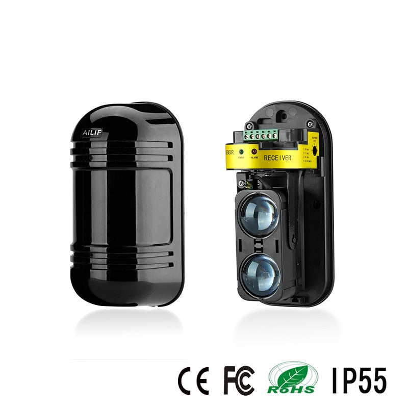 Anti-Rain Infrared Beam Detector | 2-Beam Window & Wall Barrier Sensor