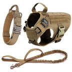 Military Dog Harness & Leash Kit | Tactical Heavy Duty Training Set