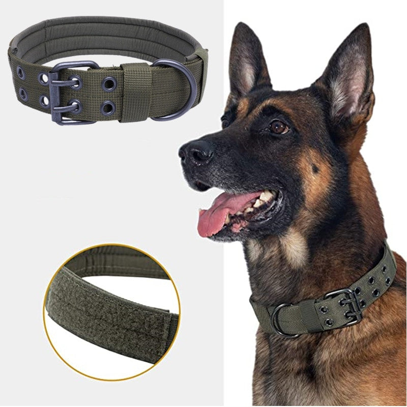Durable Tactical Dog Collar & Leash Set | Heavy Duty Training Gear