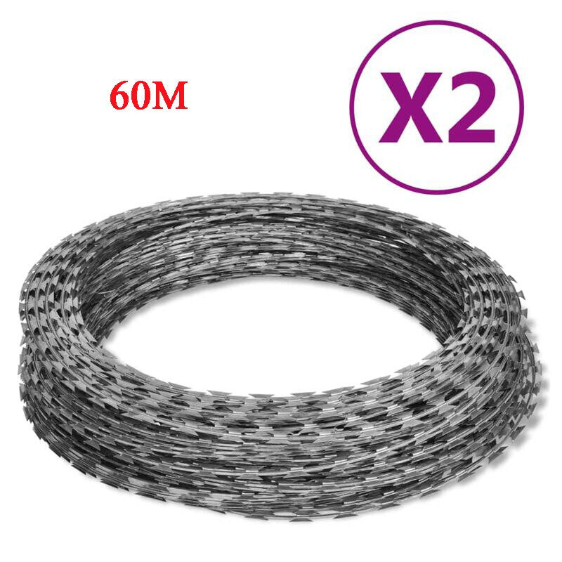 304 Stainless Steel Rust-Proof Barbed Wire | Heavy Duty Security Fencing