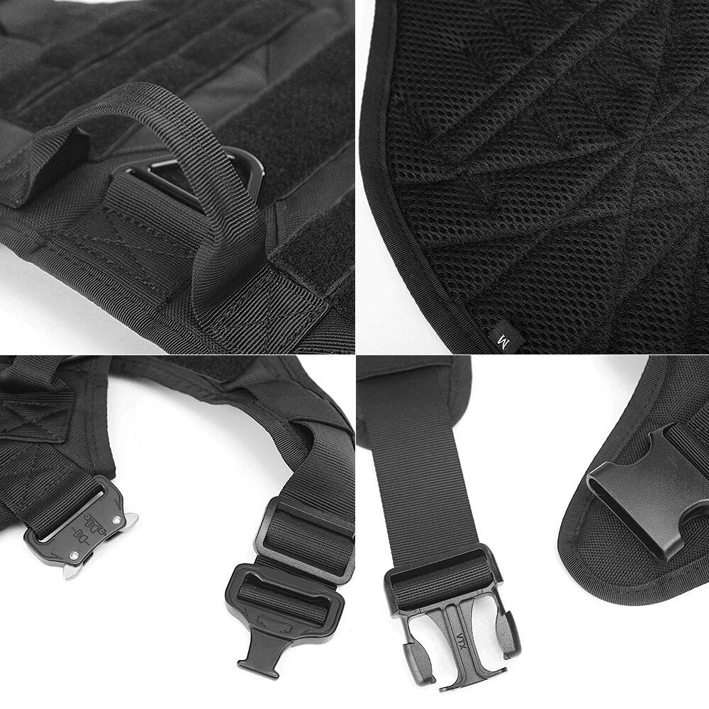 Military Dog Harness & Leash Kit | Tactical Heavy Duty Training Set
