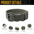 Durable Tactical Dog Collar & Leash Set | Heavy Duty Training Gear