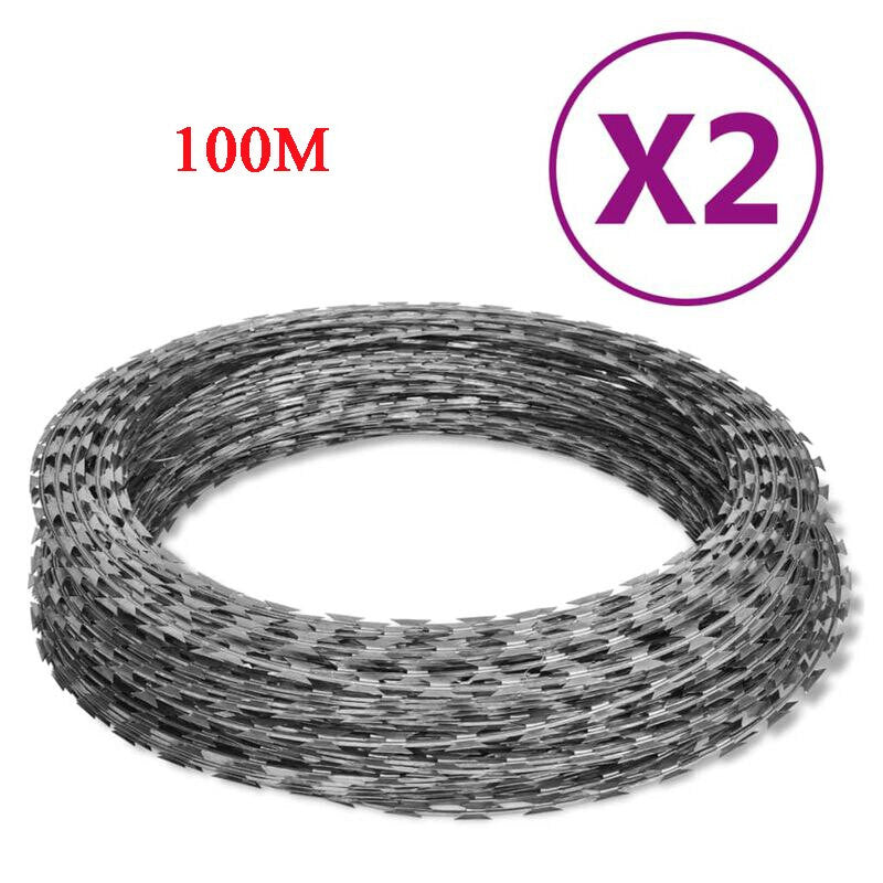 304 Stainless Steel Rust-Proof Barbed Wire | Heavy Duty Security Fencing