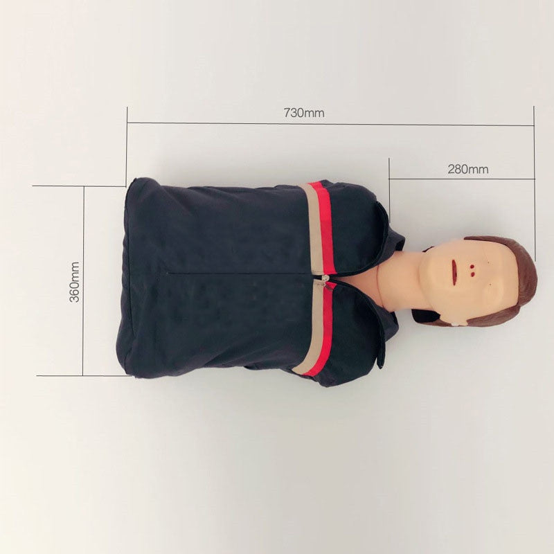 Professional CPR Training Manikin | Bust Nursing Simulation Model | 70x22x34cm