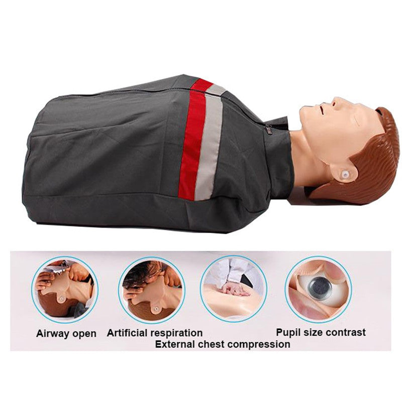 Professional CPR Training Manikin | Bust Nursing Simulation Model | 70x22x34cm