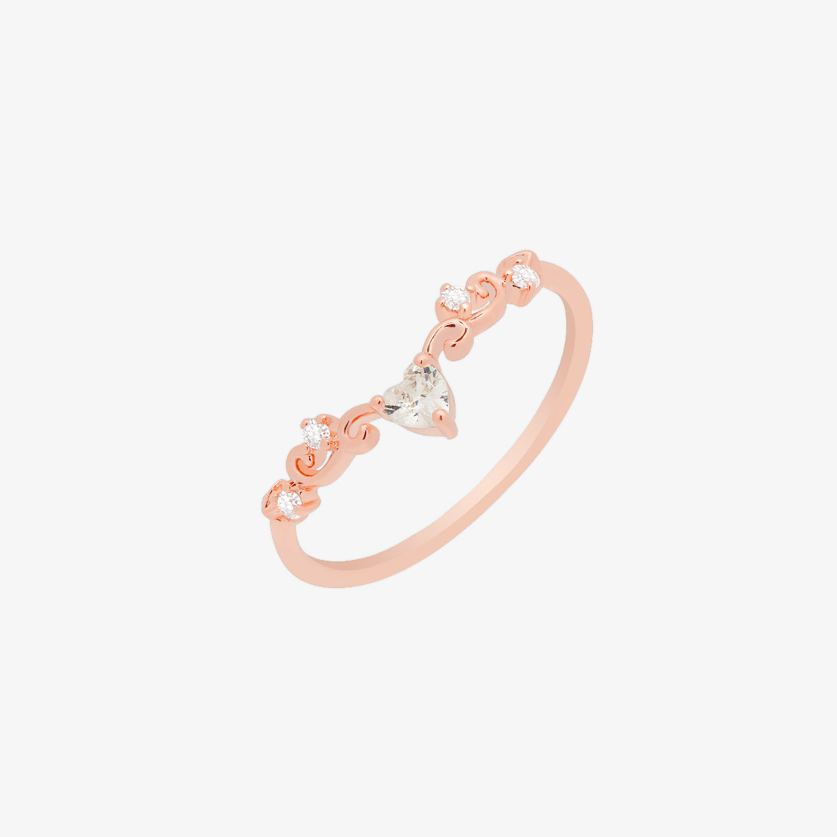 Elegant Heart Ring | Romantic Crystal Love Ring for Women