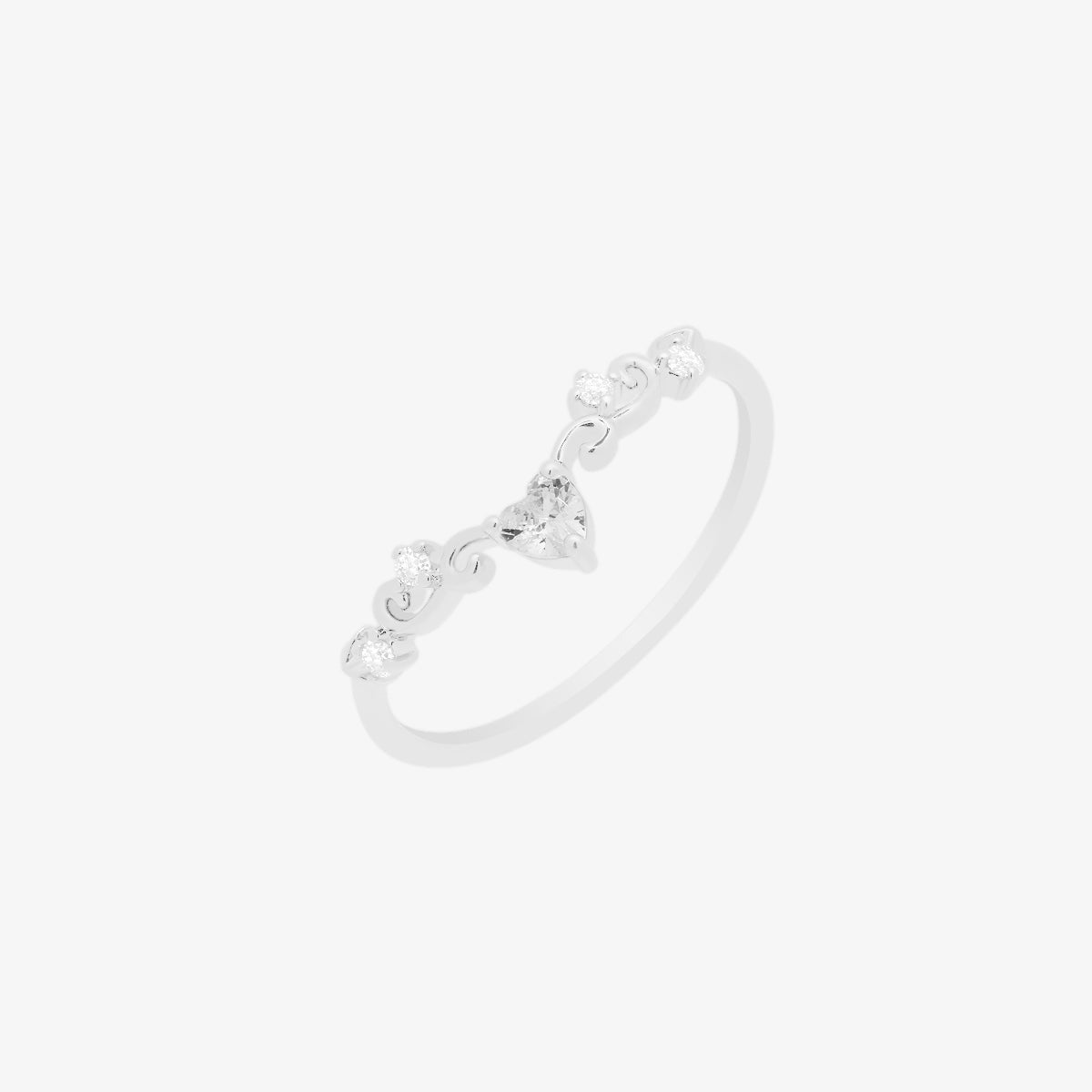 Elegant Heart Ring | Romantic Crystal Love Ring for Women